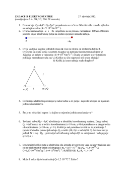 ZADACI IZ ELEKTROSTATIKE