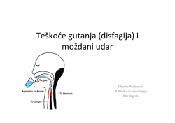 Smetnje gutanja (disfagija) i moždani udar
