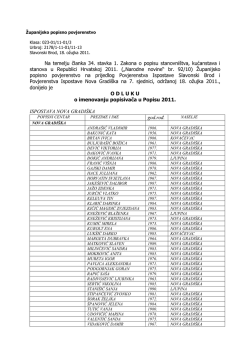 Na temelju članka 34. stavka 1. Zakona o popisu