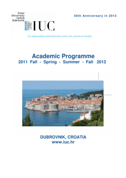 Academic Programme