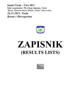 2011 - PK Zmaj Alpamm Tuzla