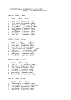 Popis učenika i mentora