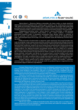 Alatnica Barović u Obrenovcu, fabrika za proizvodnju više tipova