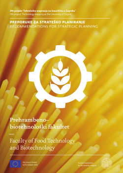 Faculty of Food Technology and Biotechnology - CIRTT