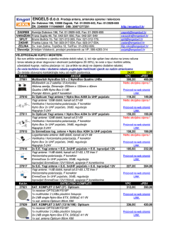 ENGELS d.o.o. Prodaja antena, antenske opreme i