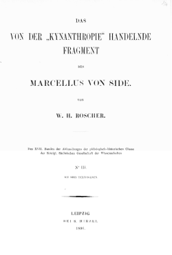 den Fragmentes des Marcellus von Side