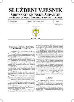 03/12 - &Scaron;ibensko-kninska županija