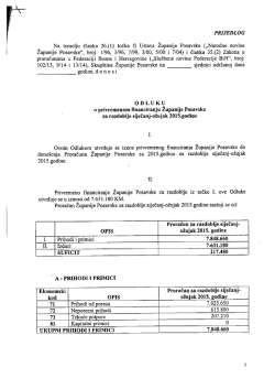 (1) točka f) Ustava Županije Posavske („Narodne
