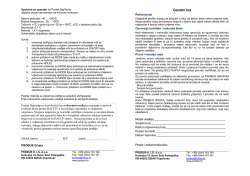 Garatni list - Probus grupa