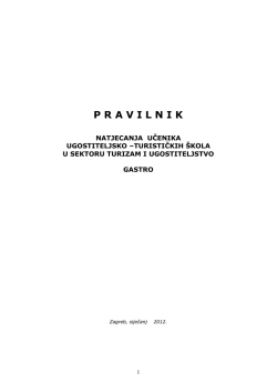 Pravilnik Gastro