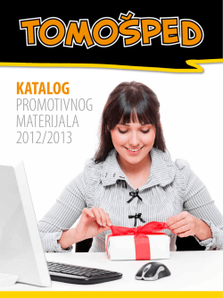 KATALOG PROMOTIVNOG MATERIJALA 2012/2013