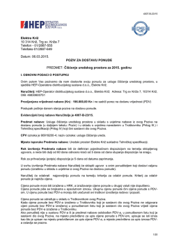 Elektra Križ 10 314 Križ, Trg sv. Križa 7 Telefon - 01/2887