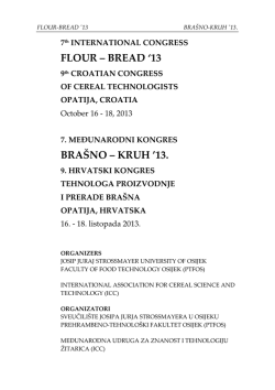 flour &ndash; bread `13 bra&scaron;no &ndash; kruh `13. - Prehrambeno