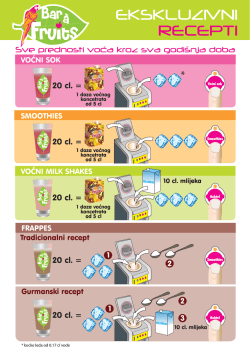EKSKLUZIVNI RECEPTI