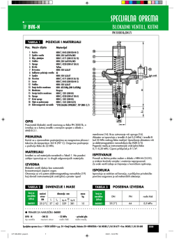 Pneumatski membranski ventil - Prirubnički TIP PMV-P