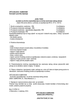 Preuzimanje dokumenta - Opća bolnica Dubrovnik