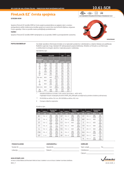 FireLock EZ&reg; čvrsta spojnica 10.61-SCR