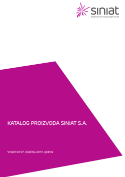 KATALOG PROIZVODA SINIAT S.A. - Z