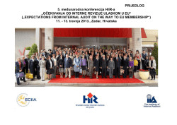 PRIJEDLOG 5. međunarodna konferencija HIIR