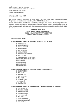 DJEČJI VRTIDI PETAR PAN VODNJAN SCUOLE