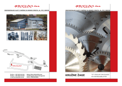 PROCEDO&laquo; d.o.o. KRUŽNE ŽAGE