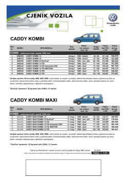 Caddy Maxi - VW Gospodarska vozila