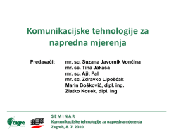 Zahtjevi na funkcionalnosti naprednih mjernih sustava - moja
