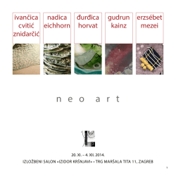 neo art katalog.pdf - &Scaron;kola primijenjene umjetnosti i dizajna Zagreb