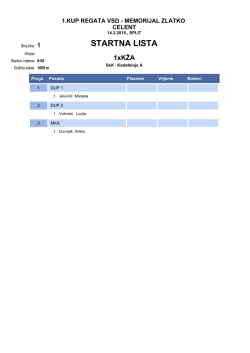 STARTNA LISTA