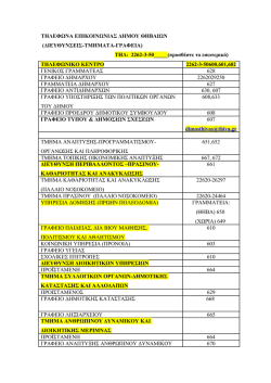τηλεφωνικος καταλογος