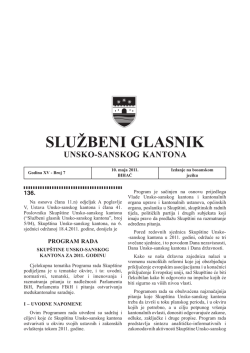 Sluzbeni glasnici 7 - Vlada Unsko