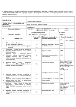 U skladu sa članom 19. stav 4. Pravilnika o uslovima poslovanja