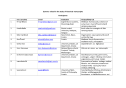 List of participants