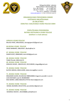 organizacijsko provedbeni odbor svečanog obilježavanja