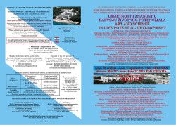 PRVI POZIV 2013 - Art and Science