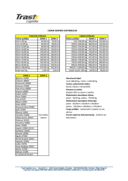 Trast logistika osnovni cjenik