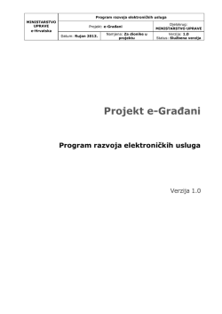 Program razvoja elektroničkih usluga