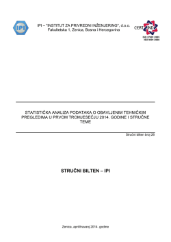 sb_26 statistička analiza podataka o obavljenim tehničkim