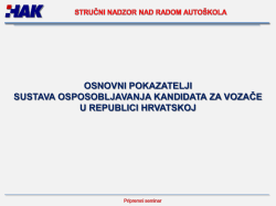 Nadzor nad radom auto&scaron;kola