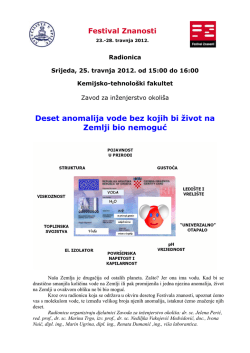 Deset anomalija vode bez kojih bi život na Zemlji