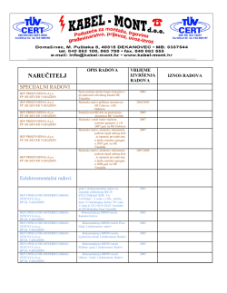 DOMA&Scaron;INEC, M - Kabel