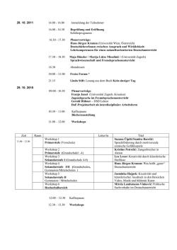 Tagungsprogramm - gerald.huehner.org