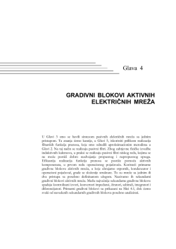 Gradivni blokovi aktivnih filtara