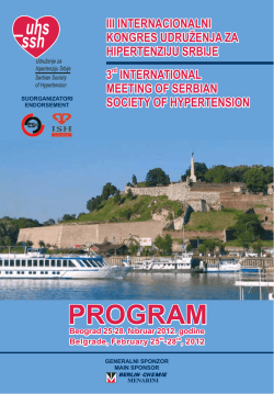 Preuzmite program - Udruženje kardiologa Srbije
