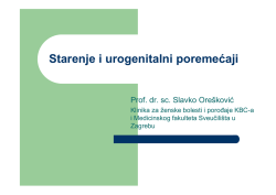 Starenje i urogenitalni poremećaji