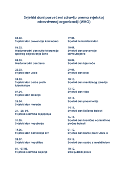 Svjetski dani zdravlja