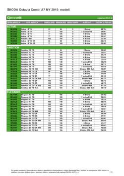 Cjenovnik Combi - Cosmos Commerce Tuzla