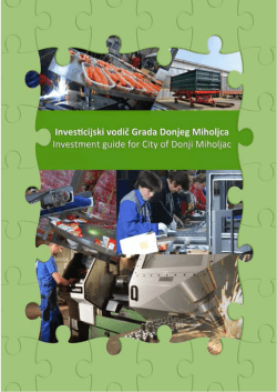 Investment guide - Industrial zone Janjevci