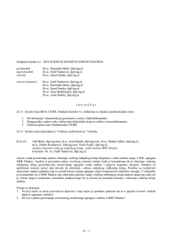 Izvještaj STK A1 (pdf)