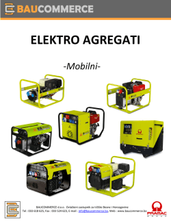 ELEKTRO AGREGATI - BAUCOMMERCE doo